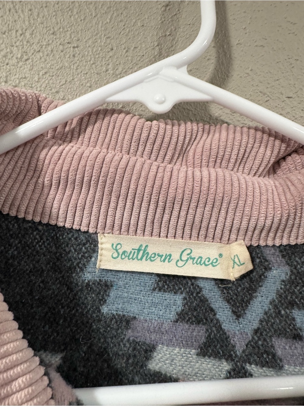 Pink Corduroy & Aztec Pattern Shacket - Picture 3 of 5
